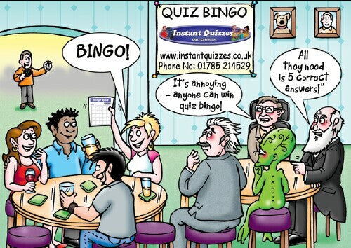 Quiz Bingo sent by post