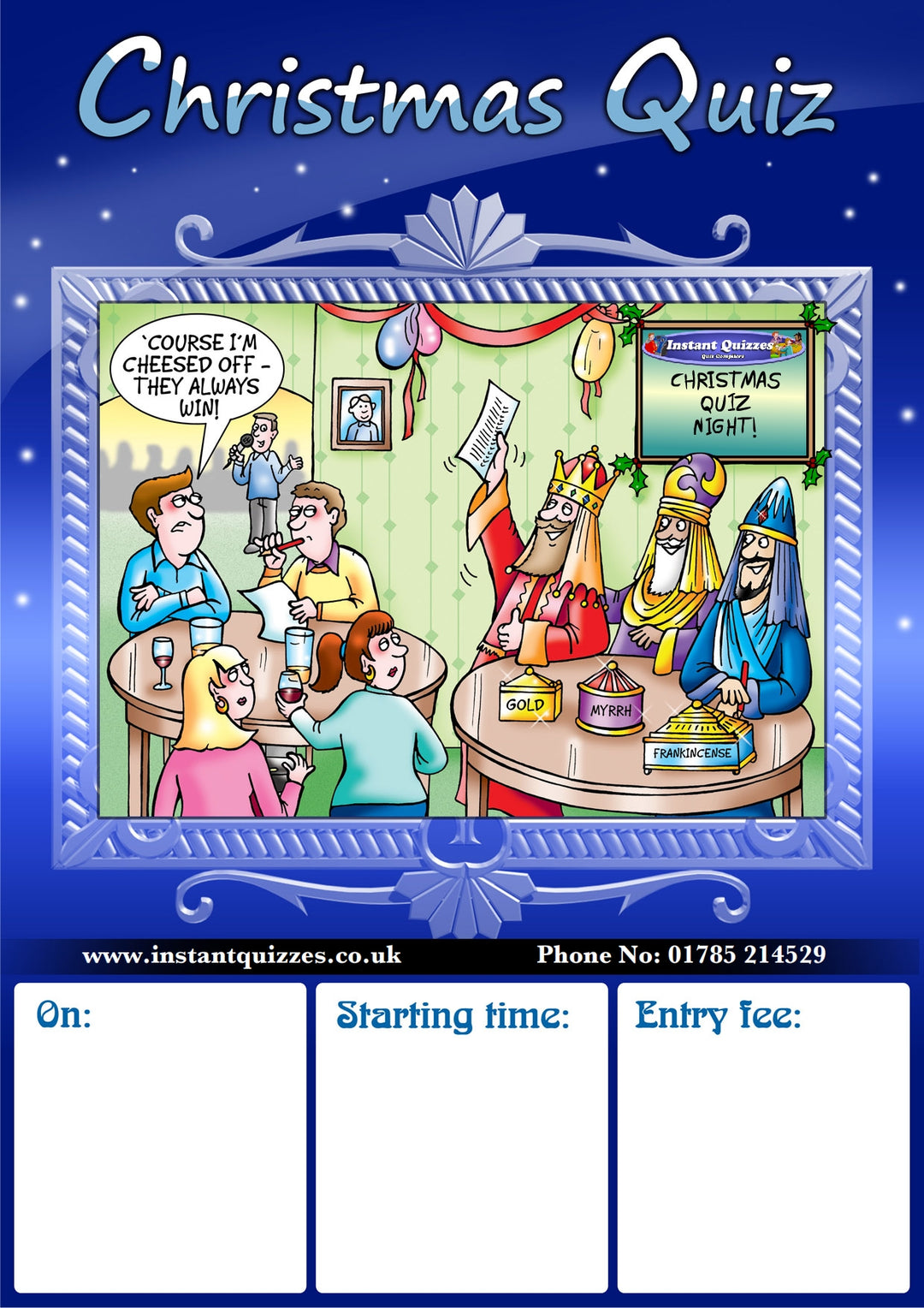 Free Christmas Quiz Poster