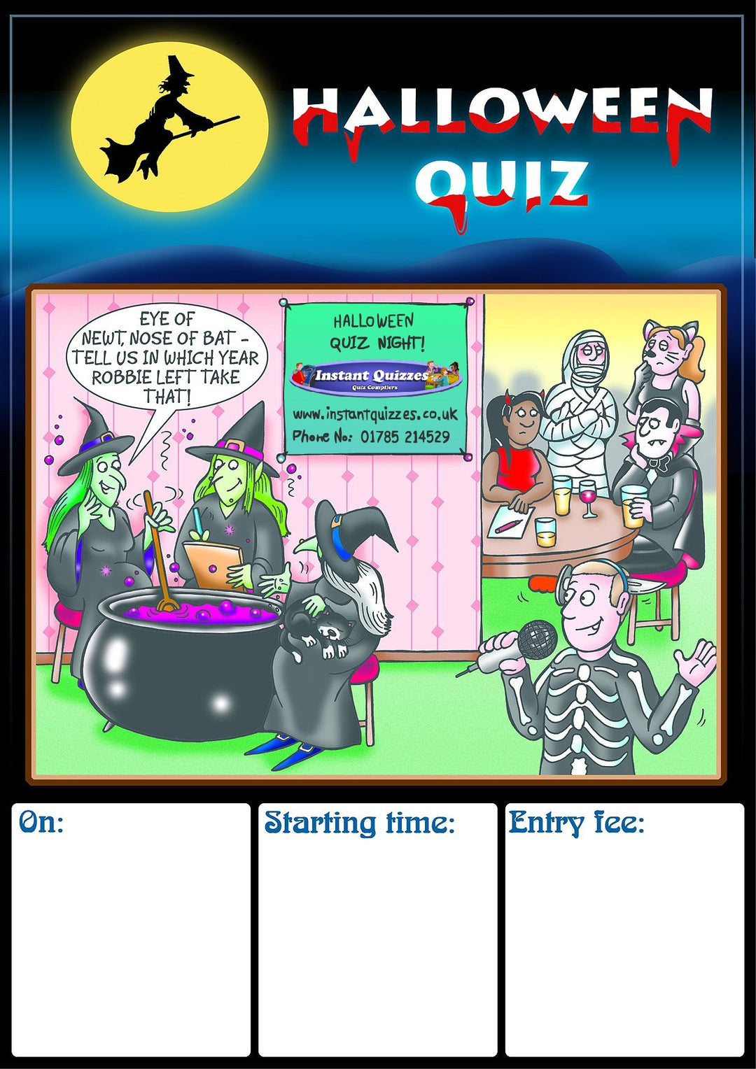 Free Halloween Quiz Poster