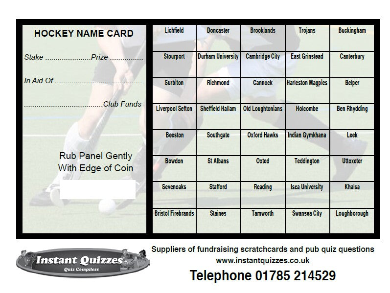 Fundraising Scratch Cards