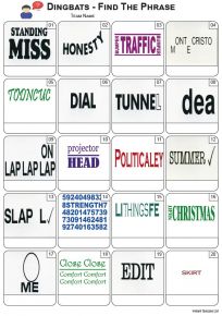 Dingbats Picture Quiz -PR2444